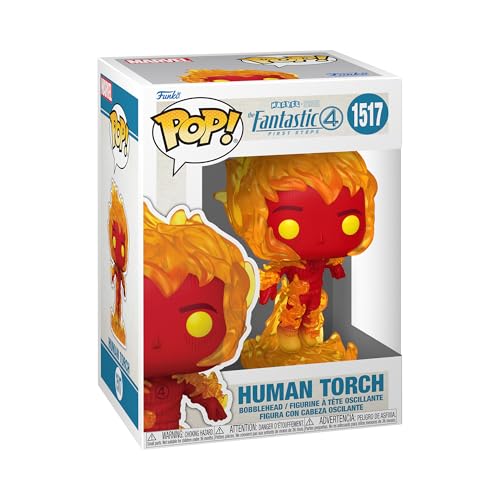 Funko Pop! Marvel: The Fantastic Four: First Steps - Human Torch - Fantastic Four (2025) - Collectable Vinyl Figure - Gift Idea - Official…
