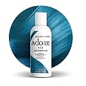 Adore Semi Permanent Hair Color (117 Aquamarine) | Vegan & Cruelty-Free Blue Hair Dye | No Ammonia, No Peroxide, No Alcohol | 4 Fl Oz