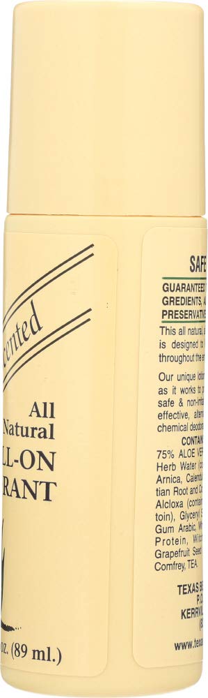 Alvera Aloe Unscented All Natural Roll On Deodorant, 3 Ounce -- 6 per case. by Alvera Beauty and Personal Care Alvera