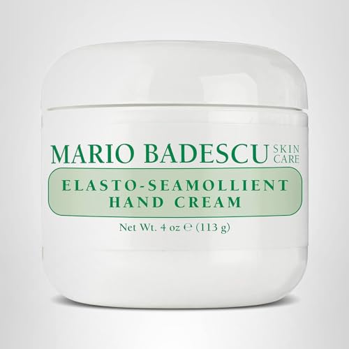 Mario Badescu Elasto-Seamollient Hand Cream - Rich, Thick Hand Lotion for Ultra-dry or Frequently Washed Skin - Moisturizer with Elastin & Vitamins, 4