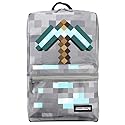 Minecraft Axe Print Gray Backpack