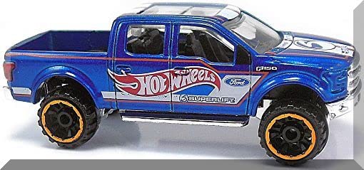 Hot Wheels 2016 HW Hot Trucks '15 Ford F-150 141/250, Blue