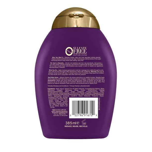 Ogx Shampoo Biotin & Collagen 13 Ounce (384ml) (2 Pack)