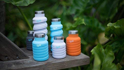 que Bottle - Fashionable & Collapsible 12oz Water Bottle (Glacier White)