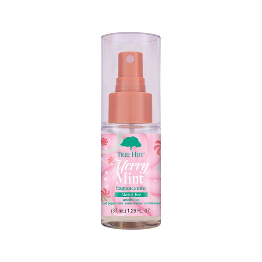 Tree Hut Mini Merry Mint Hair & Body Mist, Refreshing Body Spray, Layer with Favorite Scents, Travel Size, 1.26 fl oz