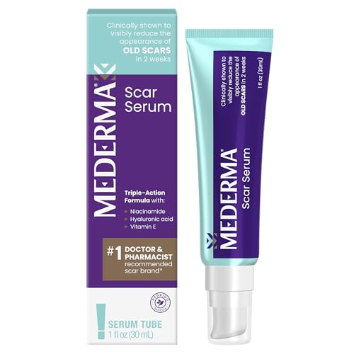 Mederma Scar Serum - Triple-Action Formula with Vitamin E, Hyaluronic Acid & Niacinamide - Clinically Shown to Reduce Old Scars, 1 Fl. Oz. Beauty and Personal Care Mederma Default Title