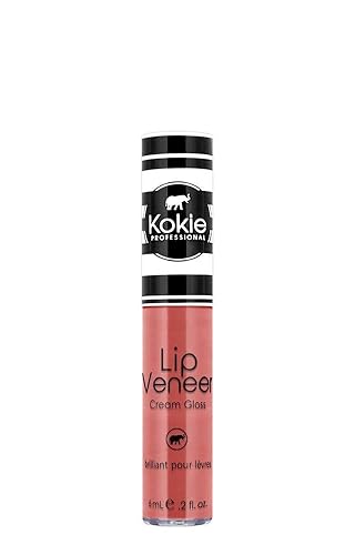 Kokie Cosmetics Lip Veneer Cream Lip Gloss, Pillow Talk, 0.2 Fluid Ounce