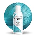 Adore Semi Permanent Hair Color (196 Sky Blue) | Vegan & Cruelty-Free Blue Hair Dye | No Ammonia, No Peroxide, No Alcohol | 4 Fl Oz