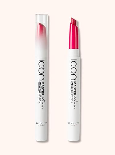 Absolute New York Master Slim Matte Lipstick, Transfer Proof, Intense Pigment, Light-Weight, Buildable Color, Ultra-Shiny, Matte Slim Lipstick (MLSS16