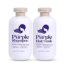 GiQir Beauty Purple Shampoo and Hair Mask Set, No More Yellow Hair Tone, Anti-Fading, 16.9 fl oz, 500mL, PH5.05.2