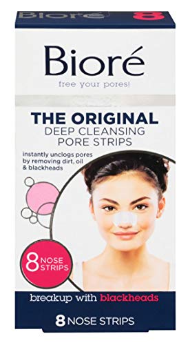 Biore Deep Cleansing Pore Strips 8 Count Nose (3 Pack)