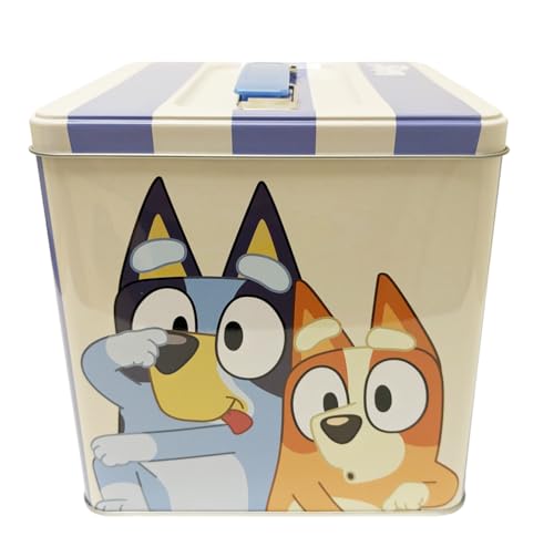XL Storage Tin with Handle, Bluey