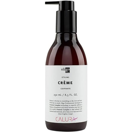 Oligo Professionnel - Calura Styling Creme - Moisturizing hair cream with frizz control - Great for blowouts - Hydrating formula for curly