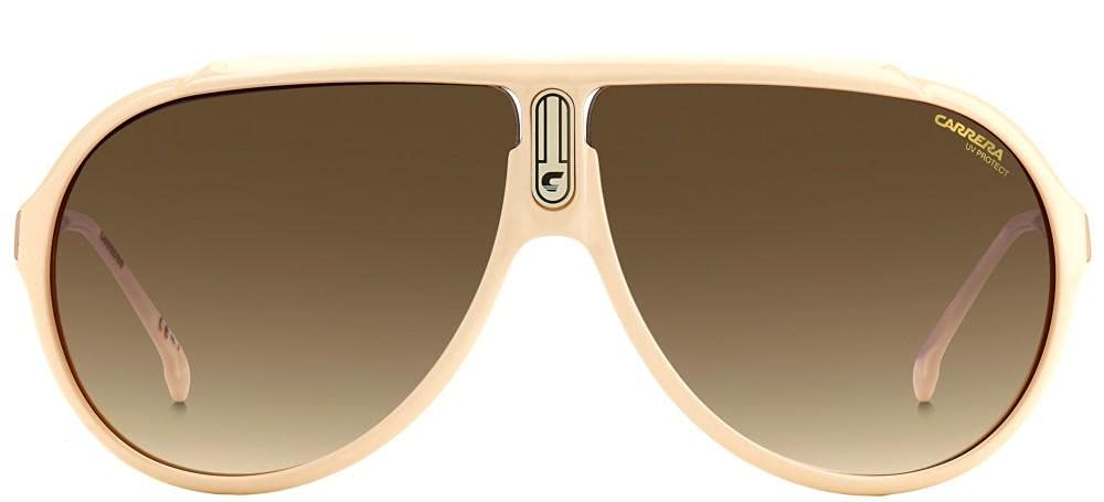 Carrera Unisex Sunglass Style Endurance65/N Pilot, Ivory/Brown Gradient, 63mm, 10mm