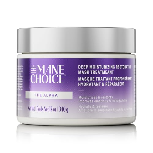 The Mane Choice The Alpha Hair Mask, Green Tea & Carrot Mask Treatment, 12 oz, Deep Moisturizing & Restorative, Anti Frizz, Helps Restore Dry