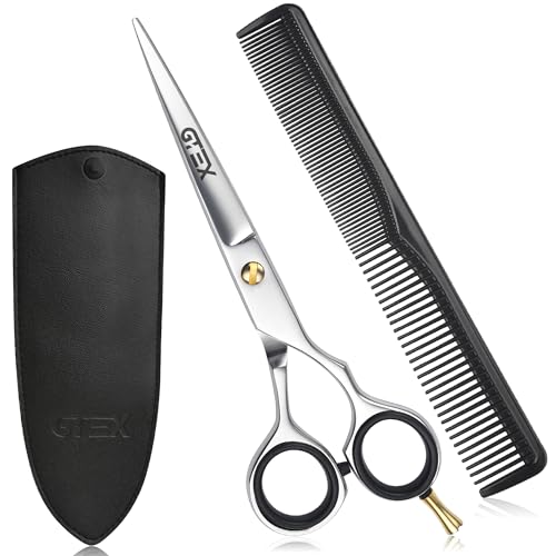 GTEX Hair Scissors, 6.5 inch Professional Hair Cutting Scissors for Women Men Adults - Barber Scissors Hair Shears - Super Sharp Haircut Scissors Beauty and Personal Care GTEX Default Title