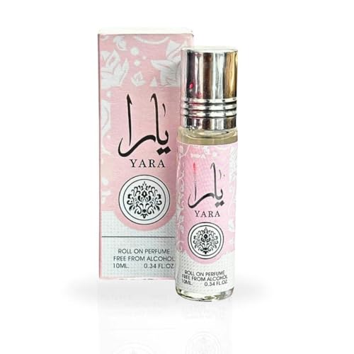 Ard Al Zaafaran YARA Roll-On Perfume Oil CPO - 10ML (0.34 OZ) | Gourmand Accord, Vanilla, Musk, Heliotrope, Orchid, Tangerine. Beauty and Personal Care Ard Al Zaafaran Default Title