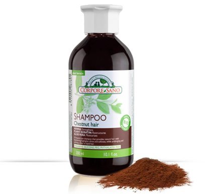 Corpore Sano Chestnut Henna Shampoo-Certified Organic Growing 10.1 Fl.oz/300ml.