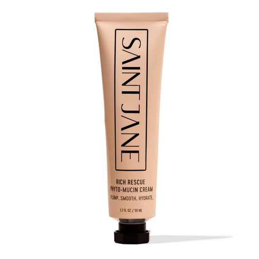SAINT JANE - Rich Rescue Phyto Mucin Cream | Plumping, Smoothing, Firming, Hydrating | Niacinamide, Lotus Flower, Yam Root, Hyaluronic Acid | Luxe Beauty & Personal Care SAINT JANE