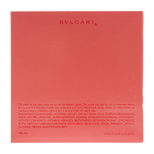 Bvlgari Omnia Coral Eau De Toilette Spray 2oz/ 65 Ml for Women By 2fl Oz