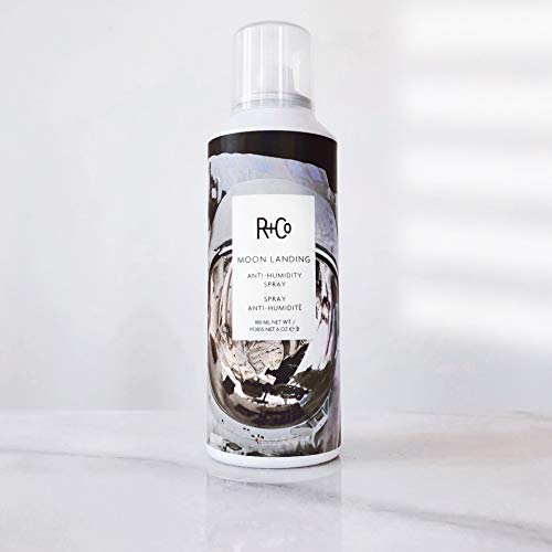 R+Co Moon Landing Anti-Humidity Spray | Calms Frizz + Repels Moisture + Tames Flyaways | Vegan + Cruelty-Free | 5 Oz
