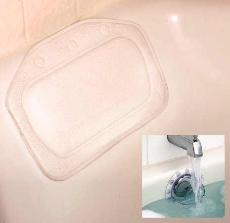 Bath Pillow with Free Deep Water Bath - Bath Pillow Strong Suction Cups Beauty and Personal Care BetterBeds