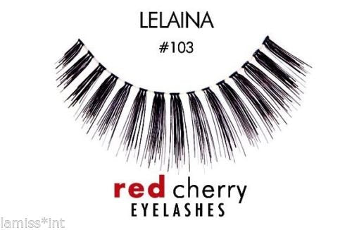 Red Cherry Eyelashes 100% human hair #103 (6 pairs pack) by Thorlight