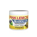 PINK LEMON Braiding Gel Peppermint - Maximum Hold, No Flaking, Long Lasting Hold, High Shine. For Micro, Inter, Dread, Faux, Loc, Twist, Braid, Edge