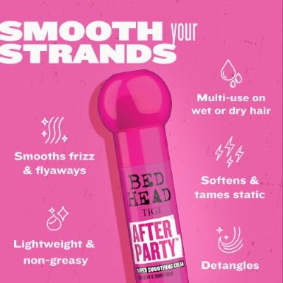 Tigi Bed Head After Party Smoothing Cream, 3.4 Ounce, Pack of 3