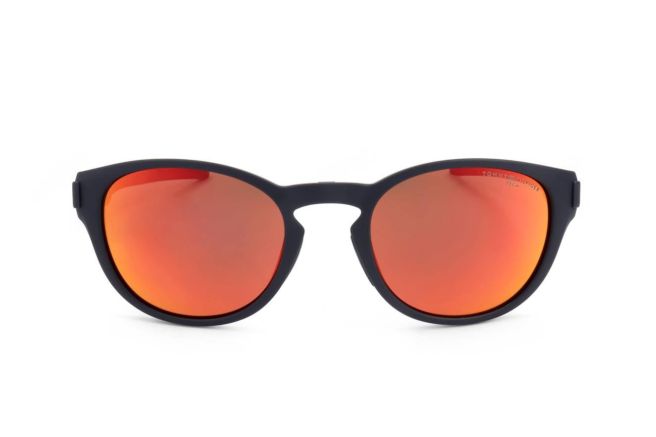 Tommy Hilfiger Unisex Sunglasses, Fll/B8 Matte Blue, 54