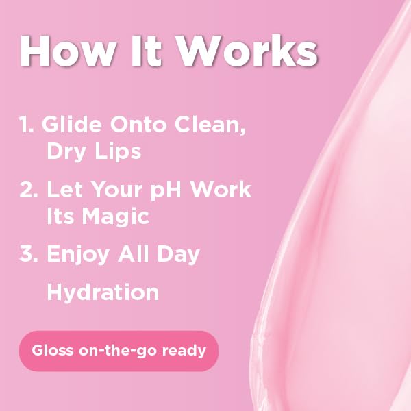 LIVAURA Tinted Lip Gloss for Women, pH Activated Hydrating, Moisturizing, Shiny Lipgloss, Non Sticky LipGloss, Glossy Lip Tint, Lip Shine, Smooth Lip