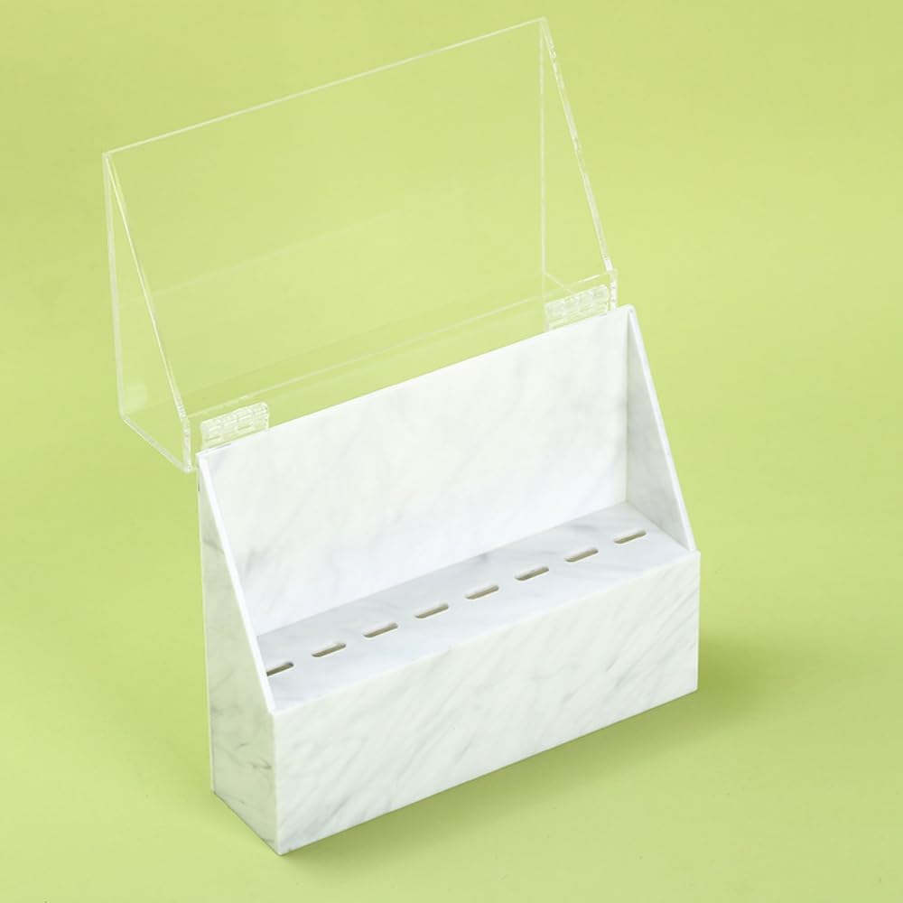 8 Holes Tweezers Holder, Acrylic Rack Storage Eyelash Extension Tools with Dust Cover Tweezer Display Stand Holder Eyelash Extension Supplies Acrylic