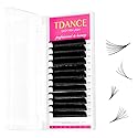 TDANCE Easy Fan Lash Extension Rapid Blooming Volume Eyelash Extensions C CC D DD J B L Curl 0.03-0.12mm Thickness Easy Fan Volume Lashes Self Fanning