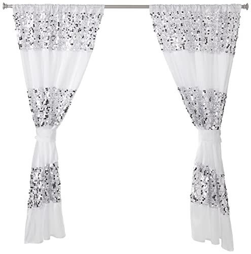 Popular Bath Sinatra White Window Curtain