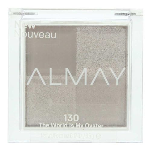 Almay Eyeshadow Palette, Longlasting Eye Makeup, Single Shade Eye Color in Matte, Metallic, Satin and Glitter Finish, Hypoallergenic, 130 The World…