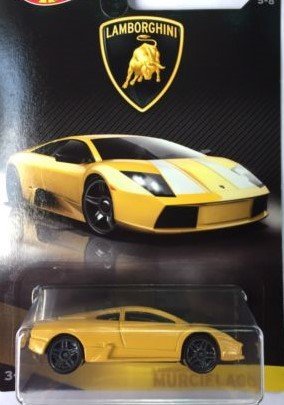 Hot Wheels 2017 Lamborghini Series Replacement for Lamborghini Murcielago 5/8, Yellow