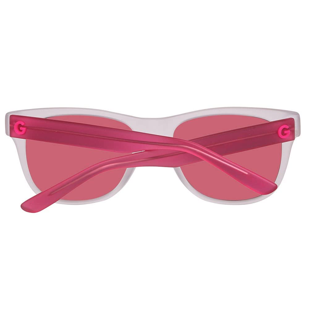 GUESS GG1127 Matte Crystal/Pink Mirror Lens One Size