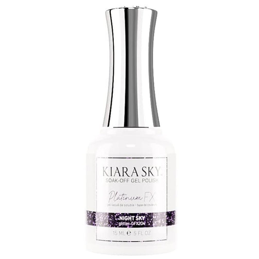 KIARA SKY LED UV Soak Off Platinum Gel FX (Night Sky - One Coat Foil Glitter) Beauty & Personal Care KIARA SKY