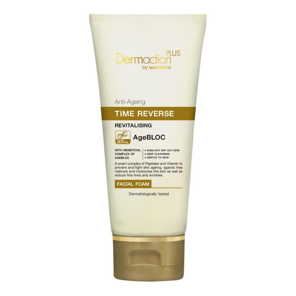 Dermaction plus Anti-Ageing Time Reverse Revitalising Facial Foam 100 ml.
