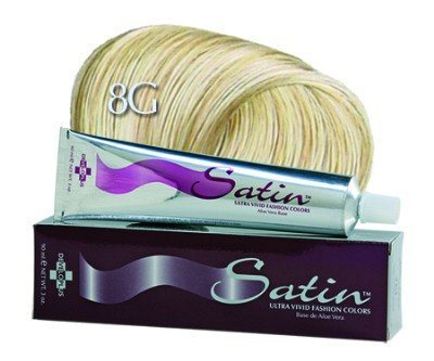 Developlus Satin Color #8G Light Golden Blonde 3 Ounce (88ml) (3 Pack)