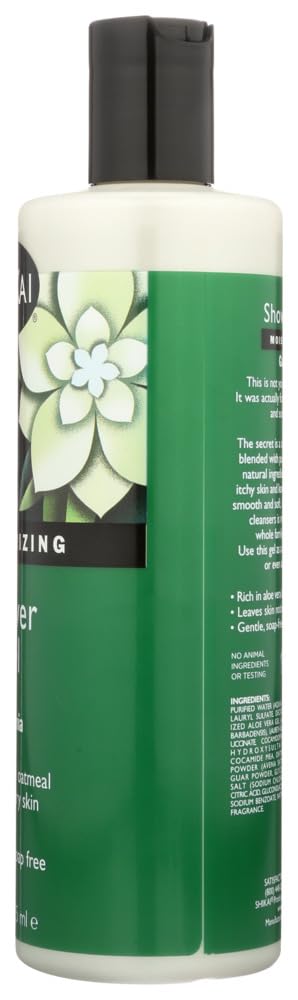 ShiKai All Natural Moisturizing Shower Gel, Gardenia, 12-Ounces (Pack of 3)