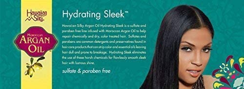 Hawaiian Silky Pure Argan Oil Enriched Pomade Edge Control Gel Scalp Repair 2.4oz - No Sulfate, Non-Sticky & Non-Greasy Formula - All Hair types Men