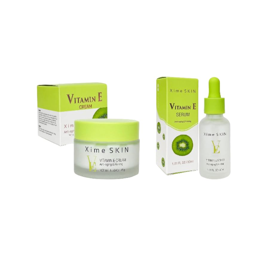 xime skin Vitamin E Face Cream & Vitamin E Face Serum (Duo Pack), 0.8 Ounce (Pack of 2)