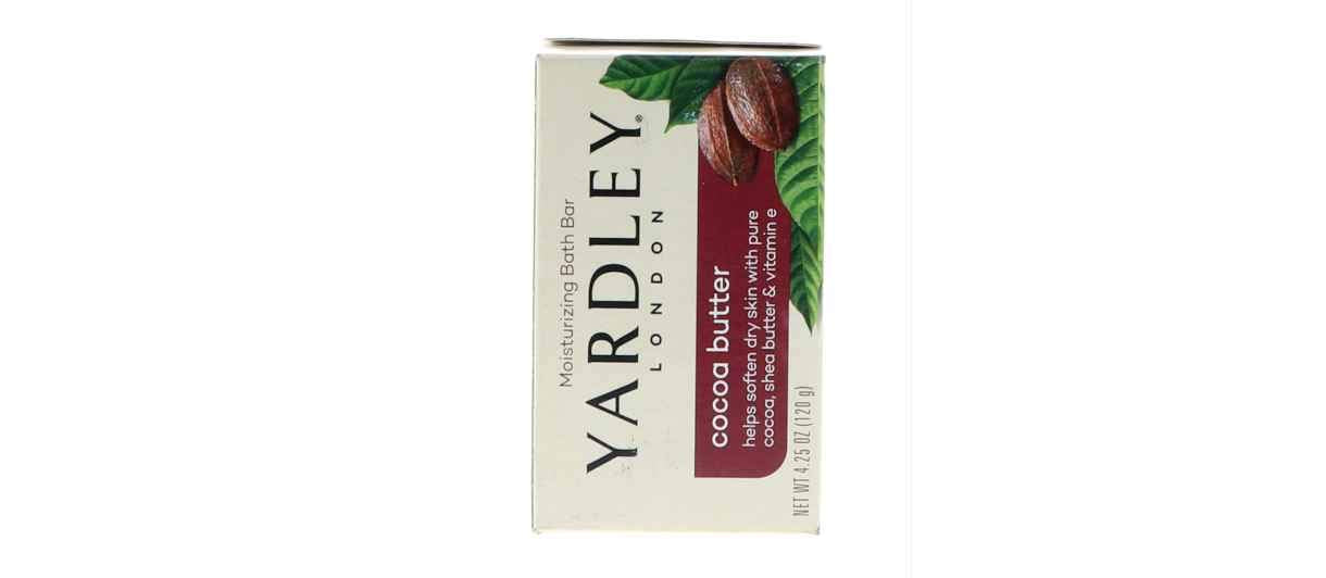 Yardley Moisturizing Bar Cocoa Butter 4.0 oz (Pack of 4)