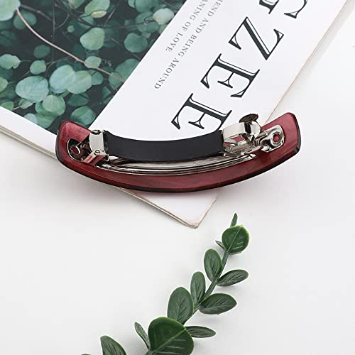 Retro Large Hair Barrettes for Women, Hair Clips French Clip Barrettes Exquisite Hair Clips for Women Ladies, pack of 6 (Classic Pattern)