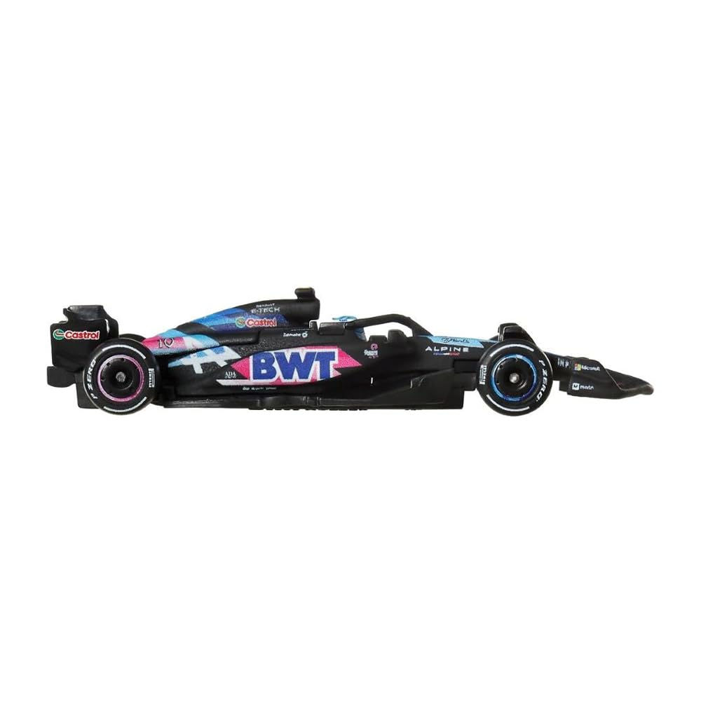 Hot Wheels Formula 1 Car Model F1 BWT ALPINE A524 Pierre Gasly 10 - Die Cast Scale 1:64 - Length 8 cm - JBM21