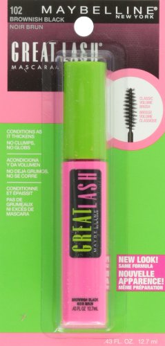 Maybelline Great Lash Washable Mascara, Brownish Black, 0.43 fl. oz.
