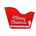 Greenbrier Intl Merry Christmas-Santa's Sleigh Shaped Plastic Bins (2PK)