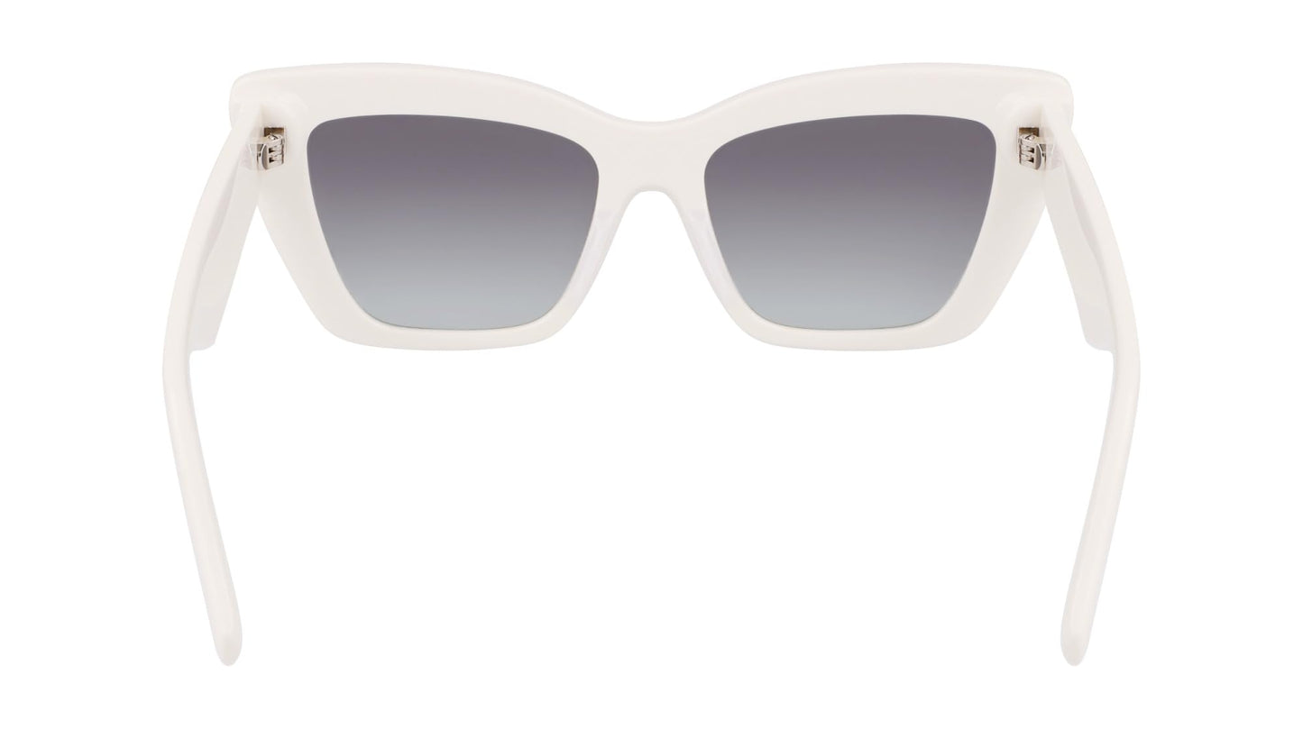 KARL LAGERFELD Women's Sunglasses KL6158S - White with Gradient Green Lens