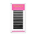 TDANCE Lash Extension Matte Black Eyelash Extension C CC D DD J B L Curl Volume & Classic Lash Extensions 0.03-0.18mm Thickness Professional Salon